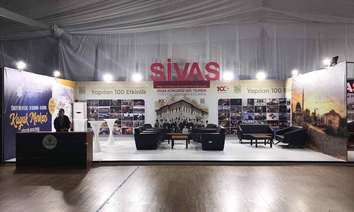 Sivas ahşap fuar standı